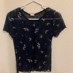 Me to We/Pac Sun sheer floral top